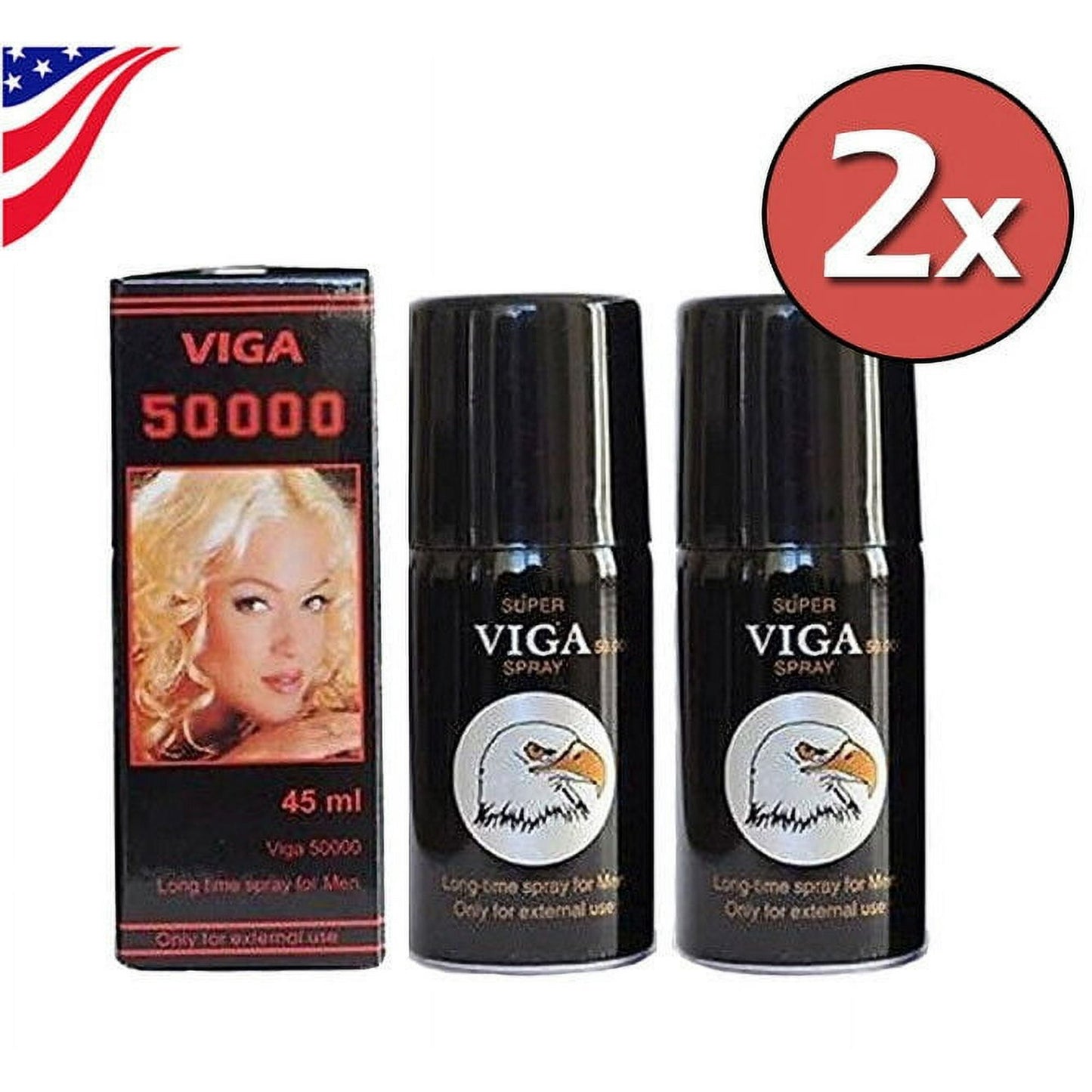 New Super Viga 50000 Men's Body Spray - Delay Stores