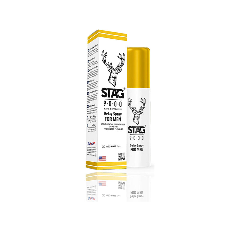 Stag 9000 Delay Spray for Men - 0.67 fl oz / 20 ml (Made in Germany) - Delay Stores